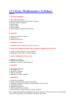 121 Knec Mathematics Syllabus (1).doc